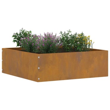 vidaXL Περίγραμμα γκαζόν 6 τμχ. 40 x 40 x 13 cm Σκ rusty