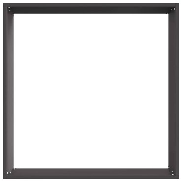 vidaXL Περίγραμμα γκαζόν Μαύρο 50 x 50 x 13 εκ Ατσάλι