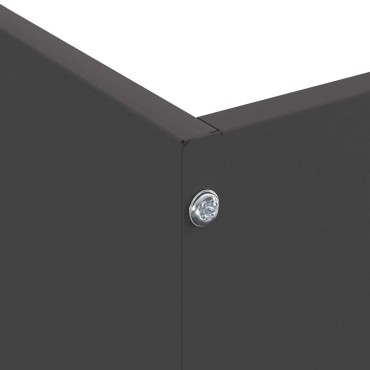 vidaXL Περίγραμμα γκαζόν Μαύρο 50 x 50 x 13 εκ Ατσάλι
