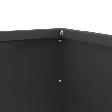 vidaXL Περίγραμμα γκαζόν Μαύρο 50 x 50 x 13 εκ Ατσάλι
