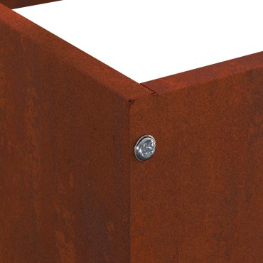 vidaXL Περίγραμμα γκαζόν Σκ rusty 50 x 50 x 13 εκ