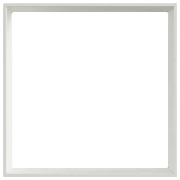 vidaXL Περίγραμμα γκαζόν Λευκό 60 x 60 x 13 εκ Ατσάλι