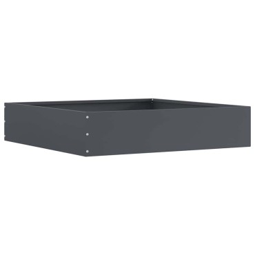 vidaXL Περίγραμμα γκαζόν Ανθρακί 60 x 60 x 13 εκ Ατσάλι