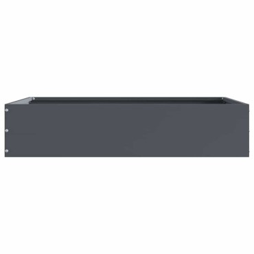 vidaXL Περίγραμμα γκαζόν Ανθρακί 60 x 60 x 13 εκ Ατσάλι