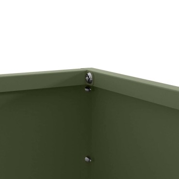 vidaXL Περίγραμμα γκαζόν Ελιά Πράσινη 60 x 60 x 13 εκ Ατσάλι