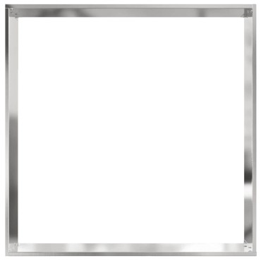 vidaXL Περίγραμμα γκαζόν Ασημί 60 x 60 x 13 εκ Ανοξείδωτο ατσάλι