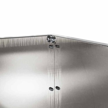 vidaXL Περίγραμμα γκαζόν Ασημί 60 x 60 x 13 εκ Ανοξείδωτο ατσάλι