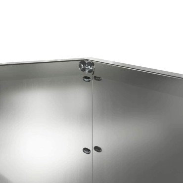 vidaXL Περίγραμμα γκαζόν Ασημί 60 x 60 x 13 εκ Επικαλυμμένος Χάλυβας