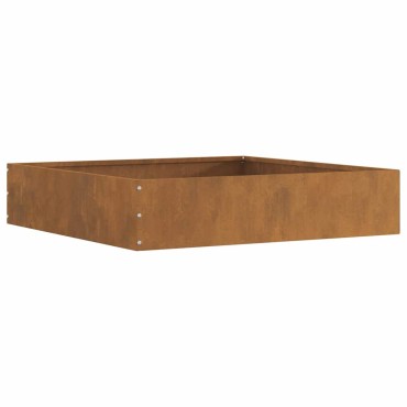 vidaXL Περίγραμμα γκαζόν Σκ rusty 60 x 60 x 13 εκ