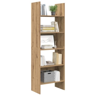vidaXL Βιβλιοθήκη 5 επιπέδων 60x35x180 εκατοστά Επεξεργασμένο Ξύλο 60x35x180cm 1 τεμ.
