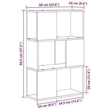 vidaXL Σετ επίπλου τηλεόρασης 60x24x94,5cm Μαύρο