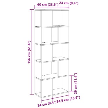vidaXL Σετ επίπλου τηλεόρασης 60x24x156cm Καφέ Επεξεργασμένο Ξύλο