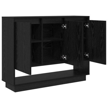 vidaXL Πλαϊνό γραφείο Μαύρη Οξυά 97x29x75cm Επεξεργασμένο Ξύλο 1 τεμ.