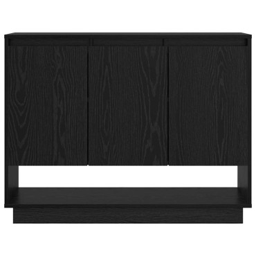 vidaXL Πλαϊνό γραφείο Μαύρη Οξυά 97x29x75cm Επεξεργασμένο Ξύλο 1 τεμ.