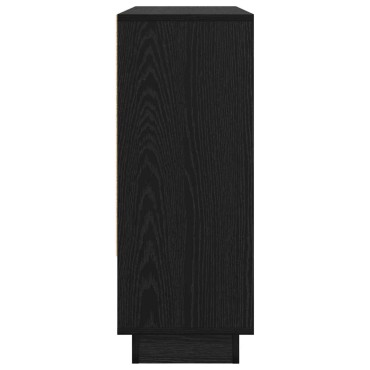 vidaXL Πλαϊνό γραφείο Μαύρη Οξυά 97x29x75cm Επεξεργασμένο Ξύλο 1 τεμ.