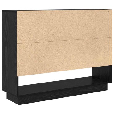 vidaXL Πλαϊνό γραφείο Μαύρη Οξυά 97x29x75cm Επεξεργασμένο Ξύλο 1 τεμ.