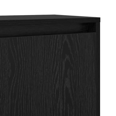 vidaXL Πλαϊνό γραφείο Μαύρη Οξυά 97x29x75cm Επεξεργασμένο Ξύλο 1 τεμ.