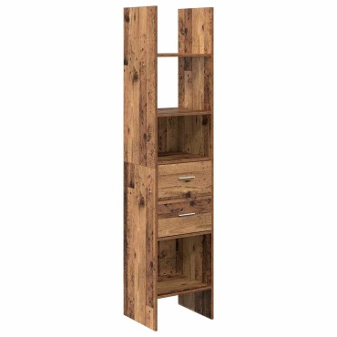 vidaXL Βιβλιοθήκη 2 επιπέδων 40x35x180cm Επεξεργασμένο Ξύλο 1 τεμ.