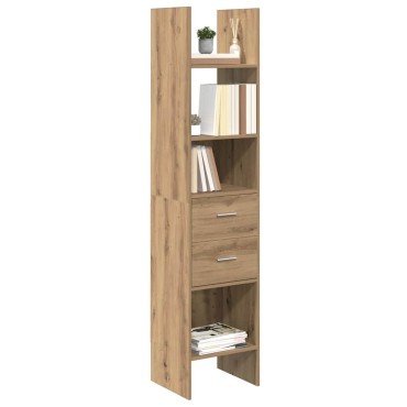 vidaXL Βιβλιοθήκη 2 επιπέδων 40x35x180cm Επεξεργασμένο Ξύλο 1 τεμ.