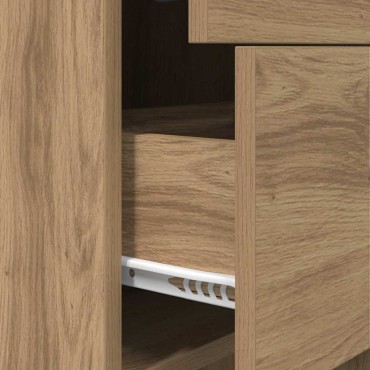 vidaXL Βιβλιοθήκη 2 επιπέδων 40x35x180cm Επεξεργασμένο Ξύλο 1 τεμ.