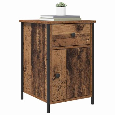 vidaXL Κομοδίνο 2 τεμ. Παλιό ξύλο 40x42x60cm Επεξεργασμένο Ξύλο