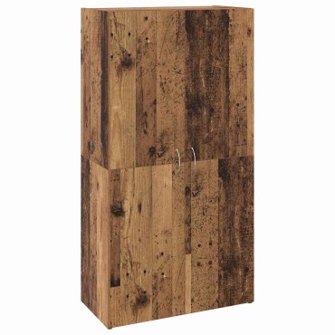 vidaXL Γραφείο Ντουλάπι Παλαιωμένο ξύλο 60x32x115cm