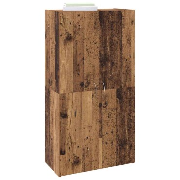 vidaXL Γραφείο Ντουλάπι Παλαιωμένο ξύλο 60x32x115cm