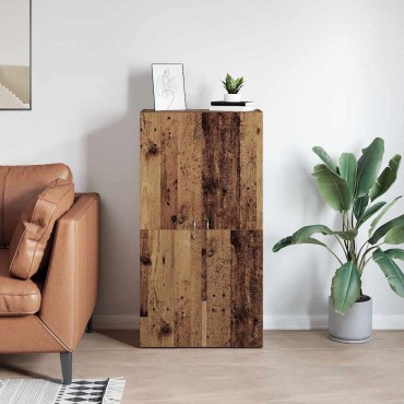 vidaXL Γραφείο Ντουλάπι Παλαιωμένο ξύλο 60x32x115cm