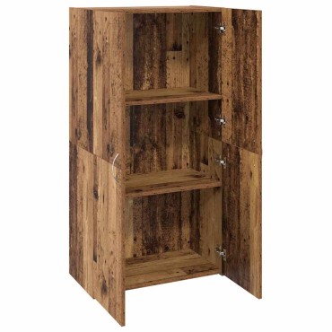 vidaXL Γραφείο Ντουλάπι Παλαιωμένο ξύλο 60x32x115cm