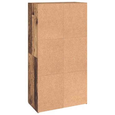 vidaXL Γραφείο Ντουλάπι Παλαιωμένο ξύλο 60x32x115cm