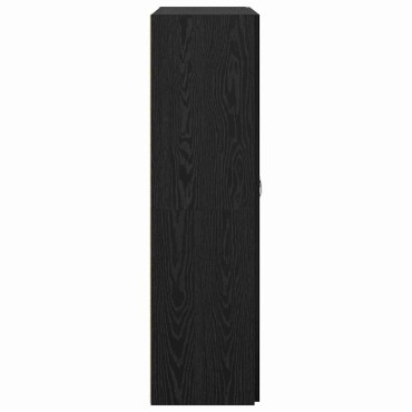 vidaXL Γραφείο Ντουλάπι Μαύρη Δρυς 60x32x115cm Επεξεργασμένο Ξύλο