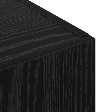 vidaXL Γραφείο Ντουλάπι Μαύρη Δρυς 60x32x115cm Επεξεργασμένο Ξύλο