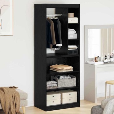 vidaXL Ντουλάπι Μαύρη Δρυς 77 x 48 x 102 cm Επεξεργασμένο Ξύλο