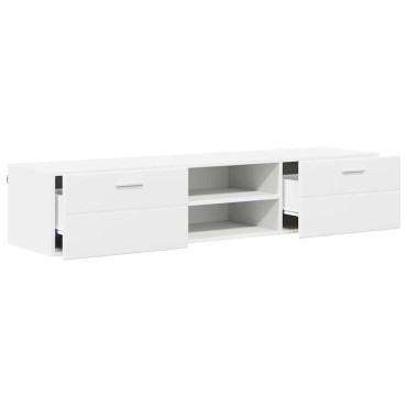 vidaXL Ξύλινο Ντουλάπι 150x39x30cm Λευκό Επεξεργασμένο Ξύλο