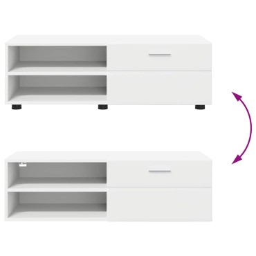 vidaXL Ξύλινο Ντουλάπι 100,5x39x30cm Λευκό Επεξεργασμένο Ξύλο
