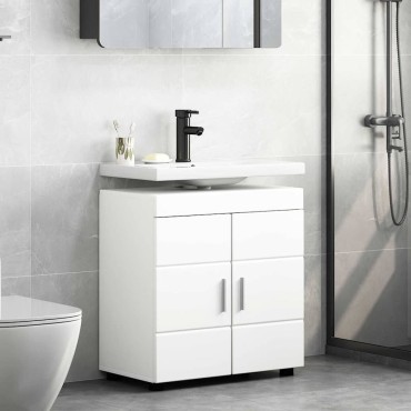 vidaXL Σετ Ντουλαπιών Μπάνιου TULUM Λευκό 60x34x63 εκ