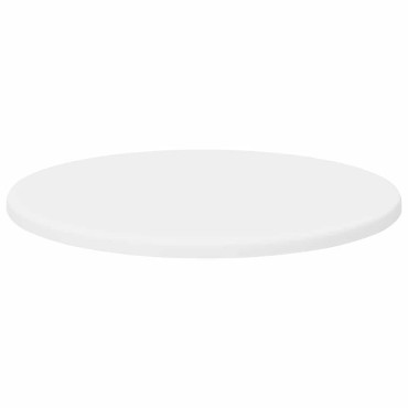vidaXL Καπάκι τραπεζιού 40x1,5cm Γύρος Επεξεργασμένο Ξύλο Λευκό