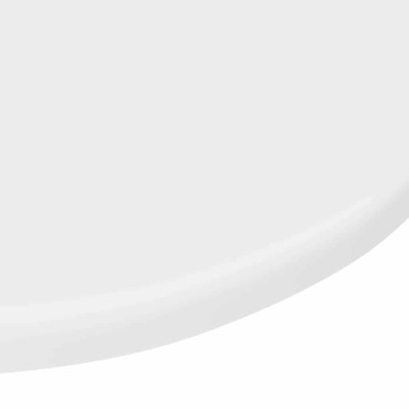 vidaXL Καπάκι τραπεζιού 40x1,5cm Γύρος Επεξεργασμένο Ξύλο Λευκό