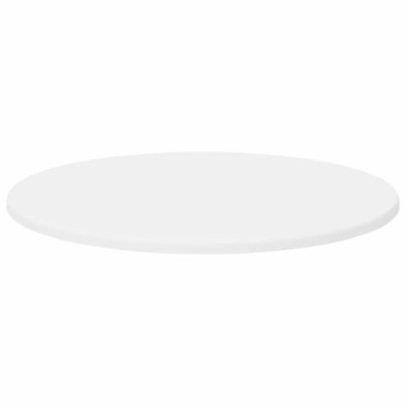 vidaXL Καπάκι τραπεζιού 50x1,5cm Γύρος Επεξεργασμένο Ξύλο Λευκό
