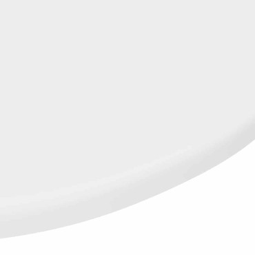vidaXL Καπάκι τραπεζιού 50x1,5cm Γύρος Επεξεργασμένο Ξύλο Λευκό