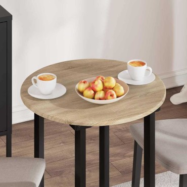 vidaXL Καπάκι τραπεζιού 60x1,5cm Γύρος Επεξεργασμένο Ξύλο