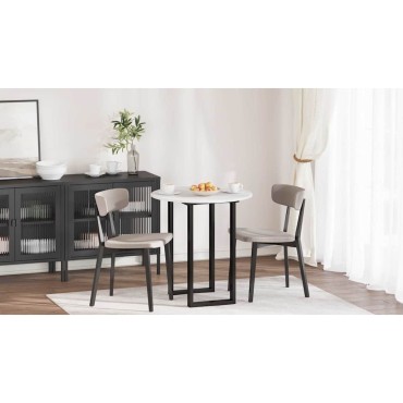 vidaXL Καπάκι τραπεζιού 70x1,5cm Γύρος Επεξεργασμένο Ξύλο Λευκό