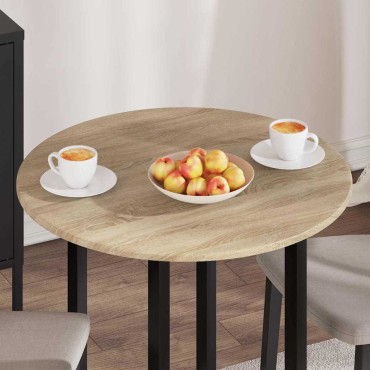 vidaXL Καπάκι τραπεζιού 70x1,5cm Γύρος Επεξεργασμένο Ξύλο