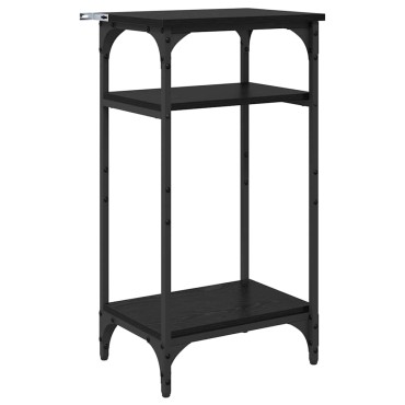 vidaXL Τραπεζάκι Πλευράς Μαύρη Οξυά 40x30x75cm Επεξεργασμένο Ξύλο 1 τεμ.