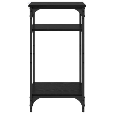 vidaXL Τραπεζάκι Πλευράς Μαύρη Οξυά 40x30x75cm Επεξεργασμένο Ξύλο 1 τεμ.