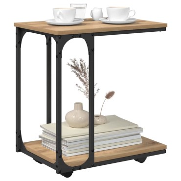 vidaXL Τραπεζάκι Πλευράς Artisan Oak 50x35x55.5cm 1 τεμ.