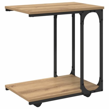 vidaXL Τραπεζάκι Πλευράς Artisan Oak 50x35x55.5cm 1 τεμ.