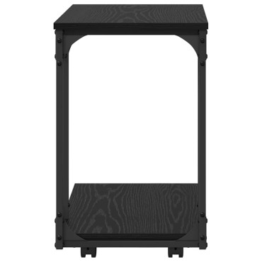 vidaXL Τραπεζάκι Πλευράς Μαύρη Οξυά 50x35x55.5cm 1 τεμ.
