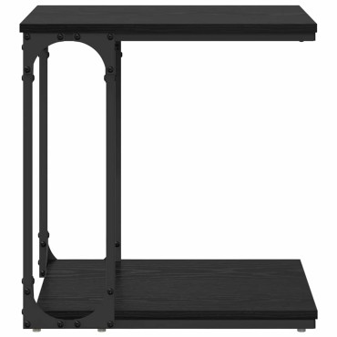 vidaXL Τραπεζάκι Πλευράς Μαύρη Οξυά 50x35x52cm Επεξεργασμένο Ξύλο 1 τεμ.