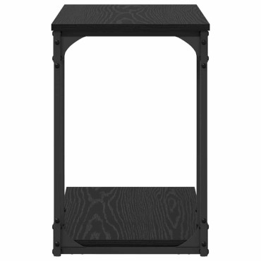 vidaXL Τραπεζάκι Πλευράς Μαύρη Οξυά 50x35x52cm Επεξεργασμένο Ξύλο 1 τεμ.